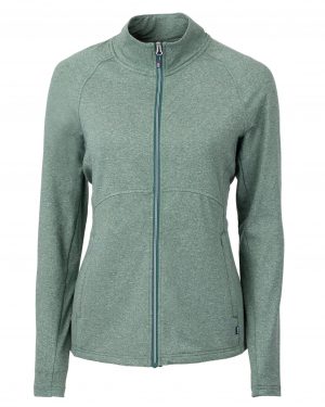 Cutter & Buck Adapt Eco Knit Heather Recycled Womens Full Zip - Image 8