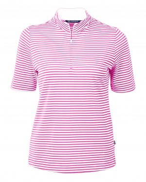 Cutter & Buck Virtue Eco Pique Stripe Recycled Womens Top - Image 4
