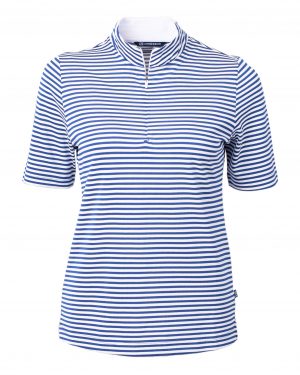 Cutter & Buck Virtue Eco Pique Stripe Recycled Womens Top - Image 2