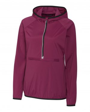 Cutter & Buck Womens Breaker Hooded Half-Zip - Image 2