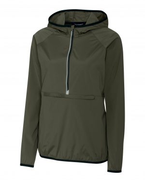 Cutter & Buck Womens Breaker Hooded Half-Zip - Image 5