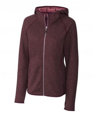 Cutter & Buck Mainsail Sweater-Knit Hoodie Womens Full Zip Jacket - Image 2