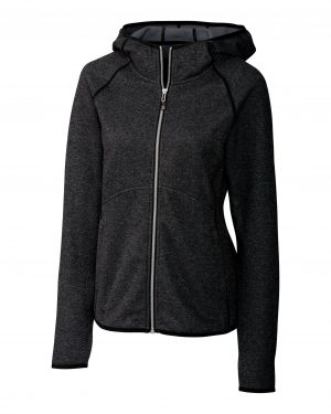 Cutter & Buck Mainsail Sweater-Knit Hoodie Womens Full Zip Jacket - Image 3