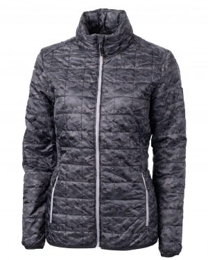 Cutter & Buck Rainier PrimaLoft® Womens Eco Insulated Full Zip Printed Puffer Jacket - Image 2