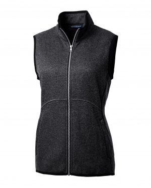 Cutter & Buck Mainsail Sweater Knit Womens Full Zip Vest - Image 2