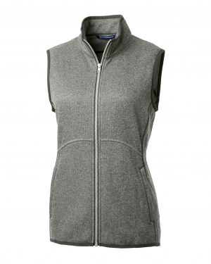 Cutter & Buck Mainsail Sweater Knit Womens Full Zip Vest