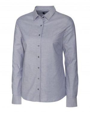 Cutter & Buck Stretch Oxford Womens Long Sleeve Dress Shirt - Image 2