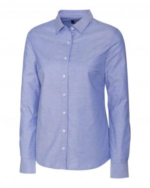 Cutter & Buck Stretch Oxford Womens Long Sleeve Dress Shirt - Image 3