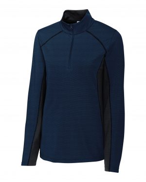 Clique Ice Pique Colorblock Womens Half-Zip Tech Pullover Top - Image 4