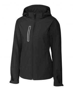 Clique Milford Waterproof Softshell Full Zip Hooded Womens Jacket - Image 2
