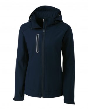 Clique Milford Waterproof Softshell Full Zip Hooded Womens Jacket - Image 3