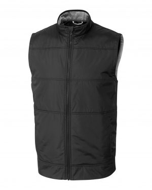 Cutter & Buck Stealth Hybrid Quilted Mens Windbreaker Vest - Image 2