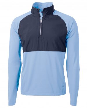 Cutter & Buck Adapt Eco Knit Hybrid Recycled Mens Quarter Zip - Image 2