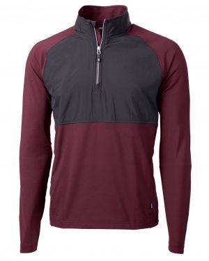 Cutter & Buck Adapt Eco Knit Hybrid Recycled Mens Quarter Zip - Image 3