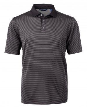Cutter & Buck Virtue Eco Pique Micro Stripe Recycled Mens Polo - Image 2