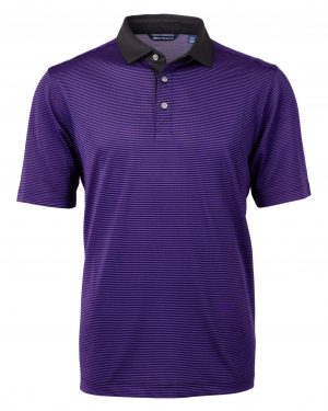 Cutter & Buck Virtue Eco Pique Micro Stripe Recycled Mens Polo - Image 8