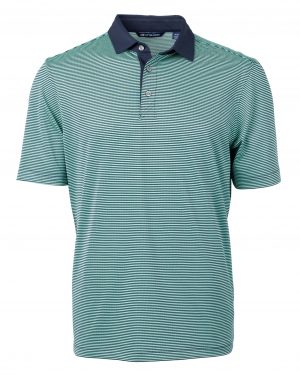 Cutter & Buck Virtue Eco Pique Micro Stripe Recycled Mens Polo - Image 7