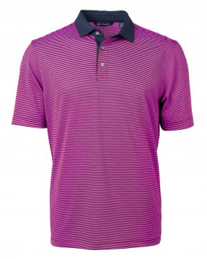 Cutter & Buck Virtue Eco Pique Micro Stripe Recycled Mens Polo - Image 6