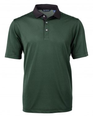 Cutter & Buck Virtue Eco Pique Micro Stripe Recycled Mens Polo - Image 4