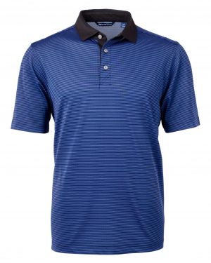 Cutter & Buck Virtue Eco Pique Micro Stripe Recycled Mens Polo - Image 5