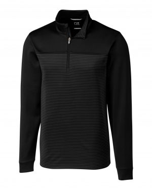 Cutter & Buck Traverse Stripe Stretch Quarter Zip Mens Pullover - Image 2