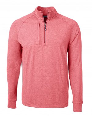 Cutter & Buck Adapt Eco Knit Heather Mens Quarter Zip Pullover - Image 6