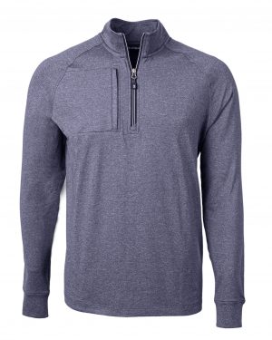 Cutter & Buck Adapt Eco Knit Heather Mens Quarter Zip Pullover - Image 8