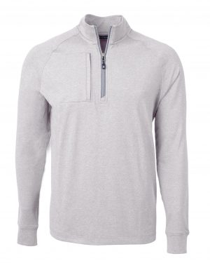 Cutter & Buck Adapt Eco Knit Heather Mens Quarter Zip Pullover - Image 9