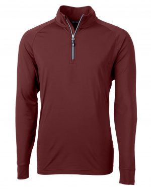Cutter & Buck Adapt Eco Knit Stretch Recycled Mens Quarter Zip Pullover - Image 4