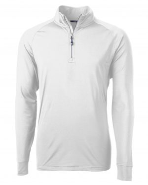 Cutter & Buck Adapt Eco Knit Stretch Recycled Mens Quarter Zip Pullover