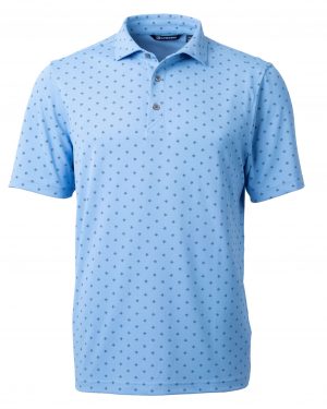 Cutter & Buck Virtue Eco Pique Tile Print Recycled Mens Polo - Image 2