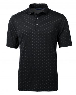 Cutter & Buck Virtue Eco Pique Tile Print Recycled Mens Polo - Image 3