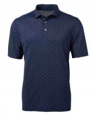Cutter & Buck Virtue Eco Pique Tile Print Recycled Mens Polo - Image 5