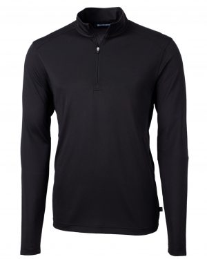 Cutter & Buck Virtue Eco Pique Recycled Quarter Zip Mens Pullover - Image 2