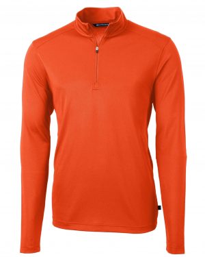 Cutter & Buck Virtue Eco Pique Recycled Quarter Zip Mens Pullover - Image 3