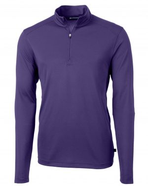 Cutter & Buck Virtue Eco Pique Recycled Quarter Zip Mens Pullover - Image 4