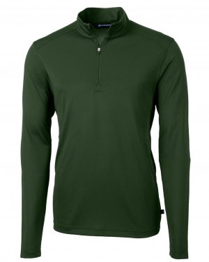 Cutter & Buck Virtue Eco Pique Recycled Quarter Zip Mens Pullover - Image 5