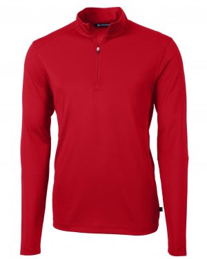 Cutter & Buck Virtue Eco Pique Recycled Quarter Zip Mens Pullover - Image 8