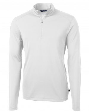 Cutter & Buck Virtue Eco Pique Recycled Quarter Zip Mens Pullover
