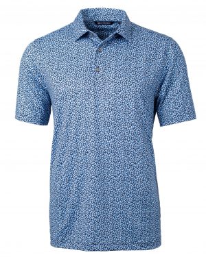 Cutter & Buck Pike Magnolia Print Stretch Men's Polo - Image 3