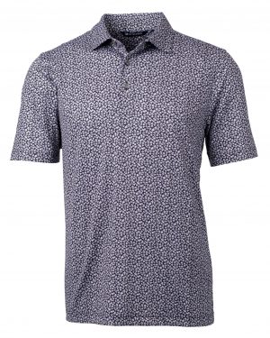 Cutter & Buck Pike Magnolia Print Stretch Men's Polo