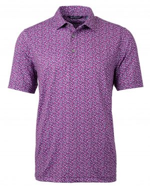 Cutter & Buck Pike Magnolia Print Stretch Men's Polo - Image 4