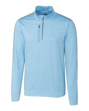 Cutter & Buck Stealth Heathered Quarter Zip Mens Pullover - Image 2