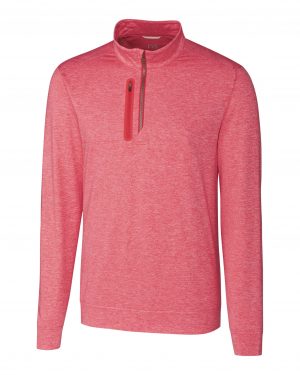 Cutter & Buck Stealth Heathered Quarter Zip Mens Pullover - Image 3
