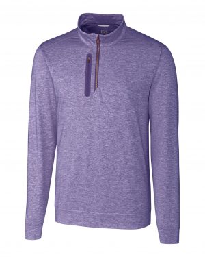 Cutter & Buck Stealth Heathered Quarter Zip Mens Pullover - Image 4