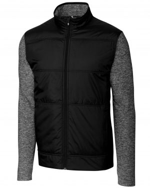 Cutter & Buck Stealth Hybrid Quilted Mens Full Zip Windbreaker Jacket - Image 2