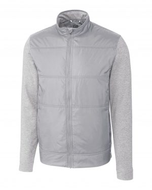 Cutter & Buck Stealth Hybrid Quilted Mens Full Zip Windbreaker Jacket - Image 4