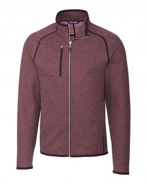 Cutter & Buck Mainsail Sweater-Knit Mens Full Zip Jacket - Image 2