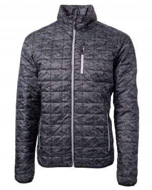 Cutter & Buck Rainier PrimaLoft® Mens Eco Insulated Full Zip Printed Puffer Jacket