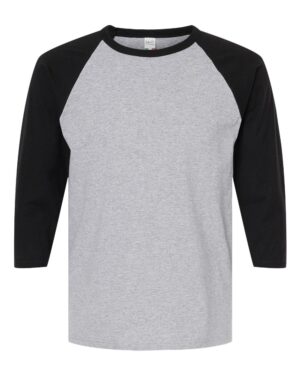 M&O Raglan Three-Quarter Sleeve Baseball T-Shirt